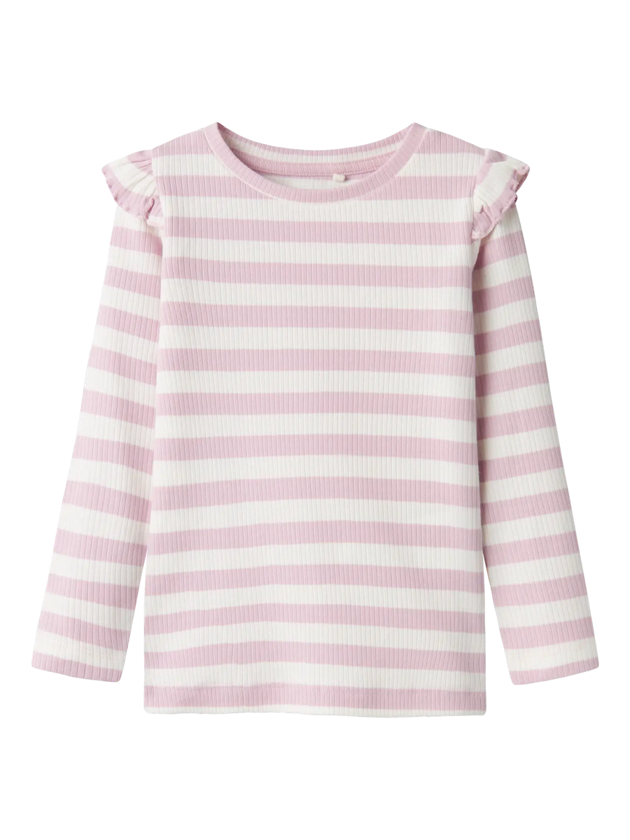 Name It Taia -  pitkähihainen ribbipaita,rose