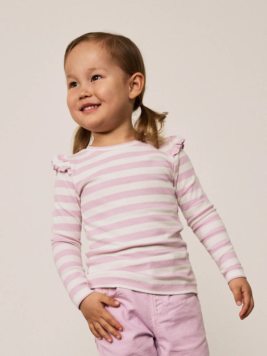Name It Taia -  pitkähihainen ribbipaita,rose