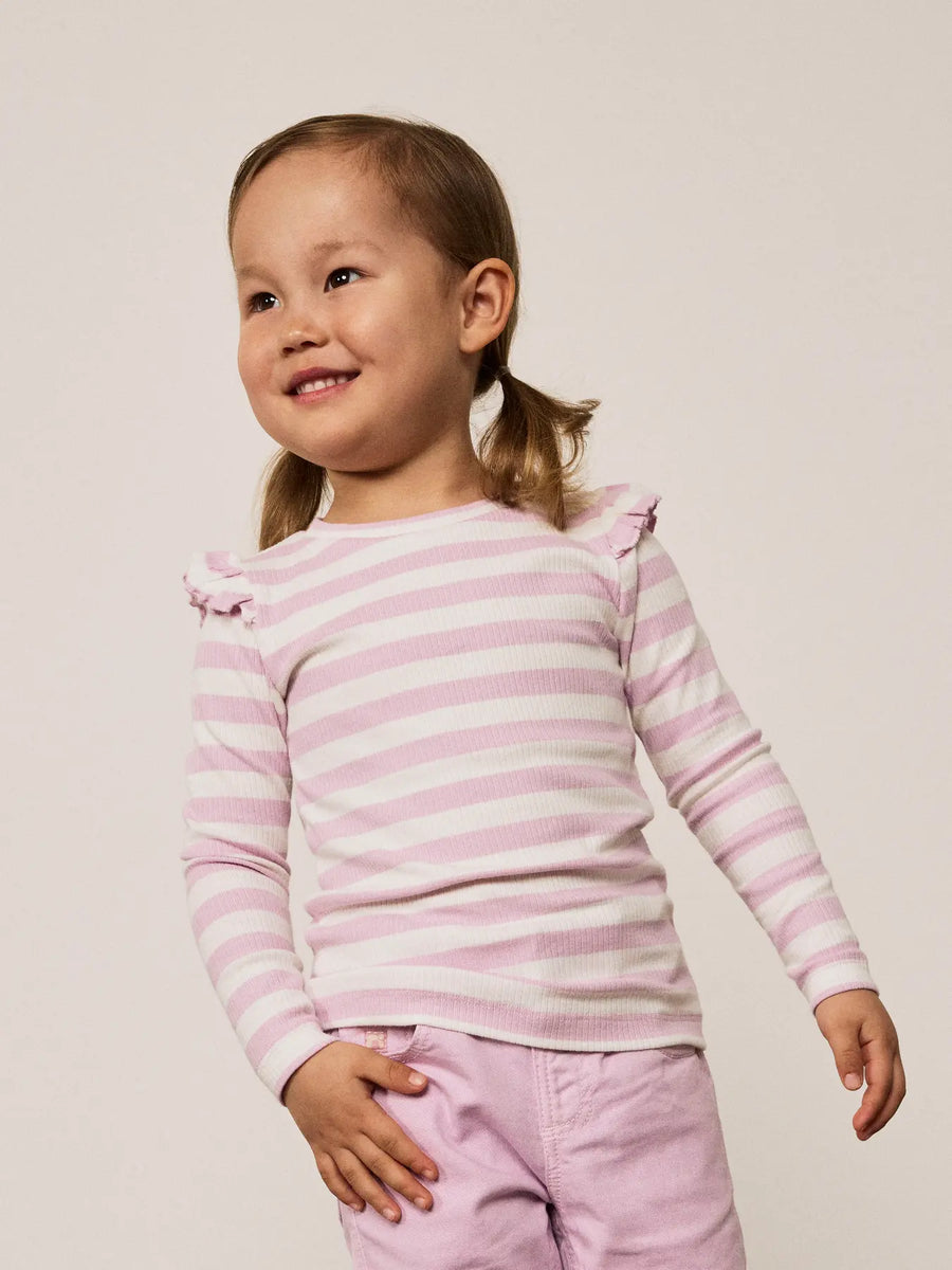 Name It Taia -  pitkähihainen ribbipaita,rose