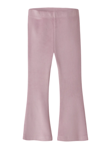 Name It – Pehmeät leveälahkeiset velourhousut-Keepsake Lilac