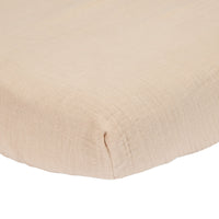 Little Dutch - muotoonommeltu aluslakana 60x120 beige