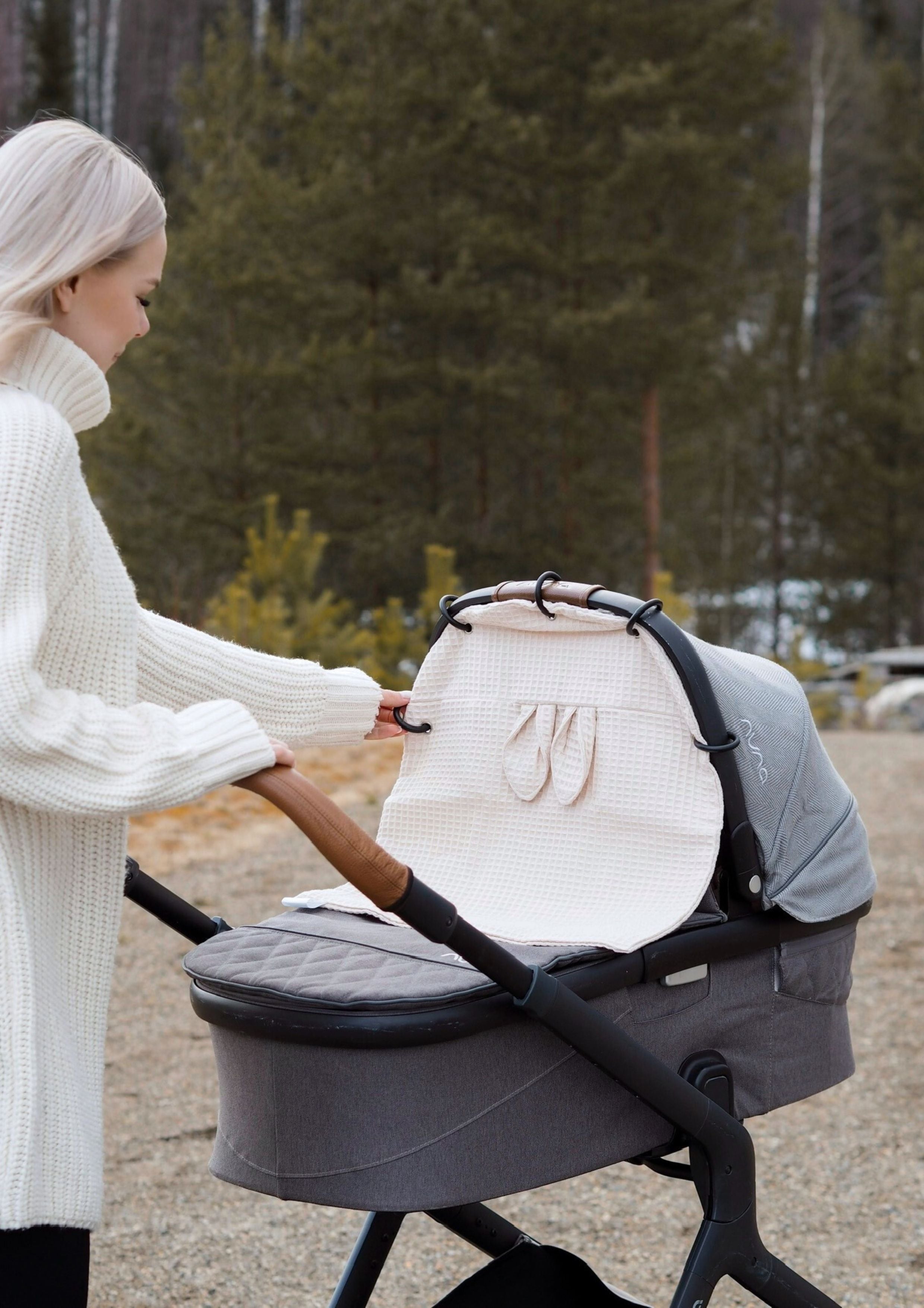 Swanie-vaunuverho - Jänö - beige