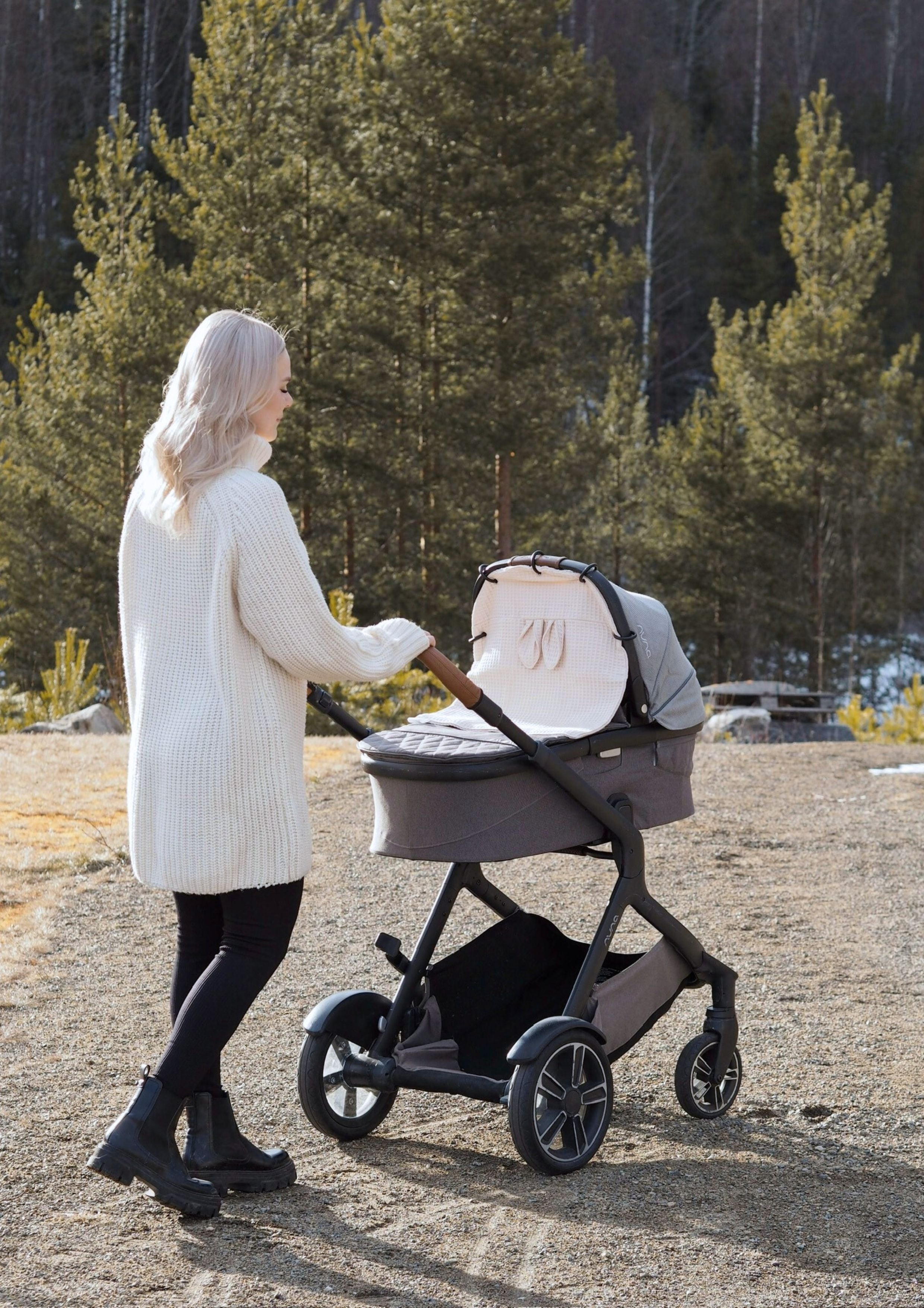 Swanie-vaunuverho - Jänö - beige