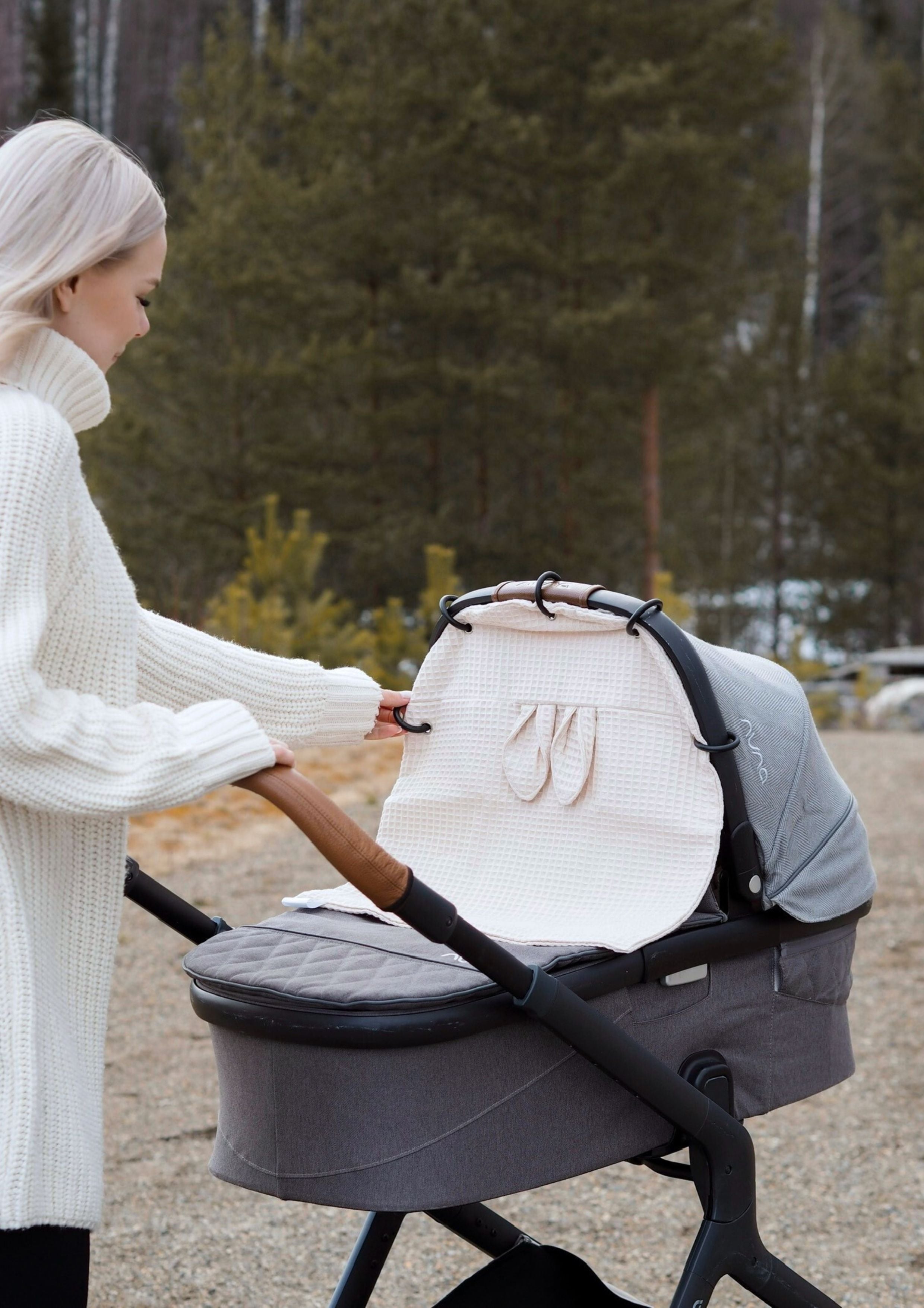 Swanie-vaunuverho - Jänö - beige