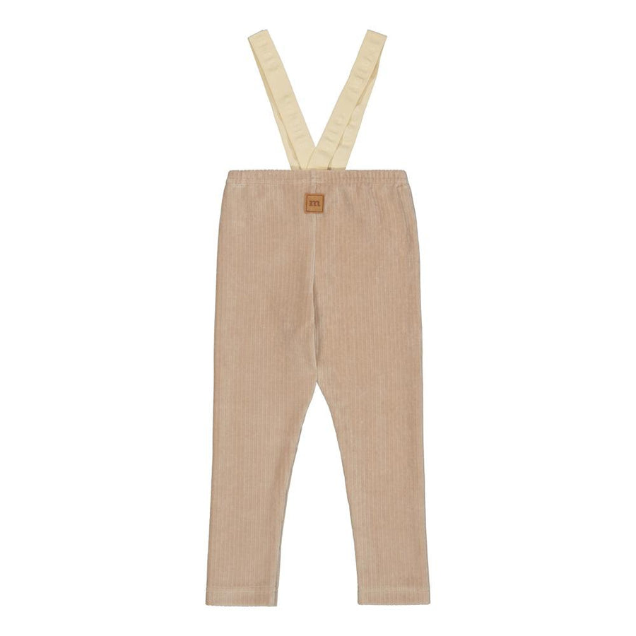 Metsola - VELOUR BRACE PANTS -HENKSELIHOUSUT | SAND - Luna Living