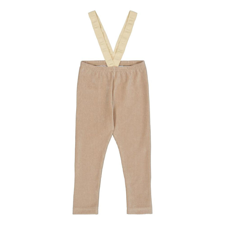 Metsola - VELOUR BRACE PANTS -HENKSELIHOUSUT | SAND - Luna Living