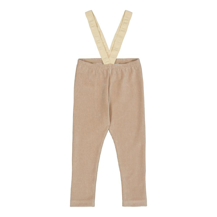 Metsola - VELOUR BRACE PANTS -HENKSELIHOUSUT | SAND - Luna Living