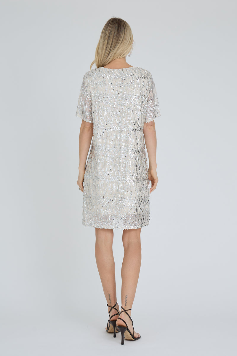 A-View Simply Dress Champagne takaa