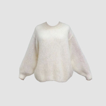 Swanie - Lux Mohair -neulepusero - Creamy
