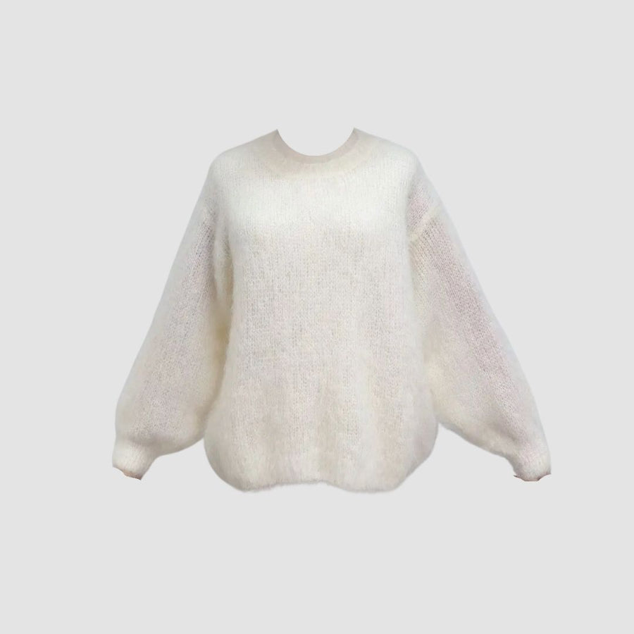 Swanie - Lux Mohair -neulepusero - Creamy