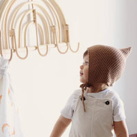 Ada Baby-Knit Pixie - puuvillahattu -ivory - Luna Living