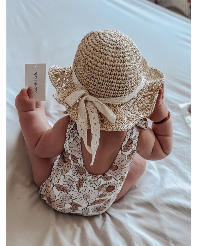 Babystyling - uimapuku - vintage garden