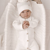 Luna + Luca + neuloshaalari - Valkoinen