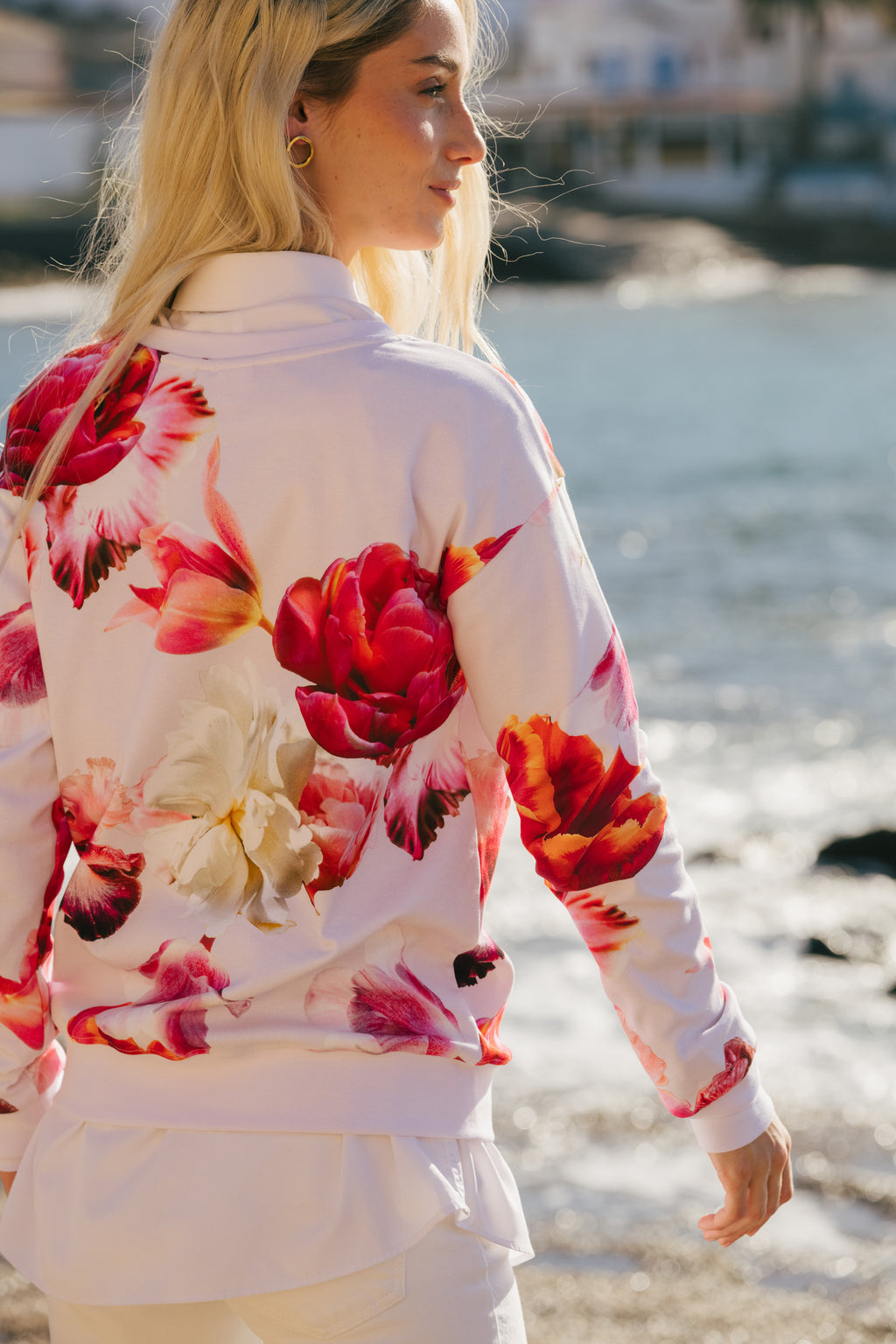 Nakoa - Casual Chic Print Shirt, Sorbet