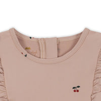 Konges Sjold - manuca frill onesie uimahaalari - cherry blush - Luna Living