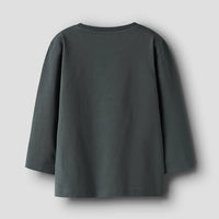 Name It - pitkähihainen paita, dino green.