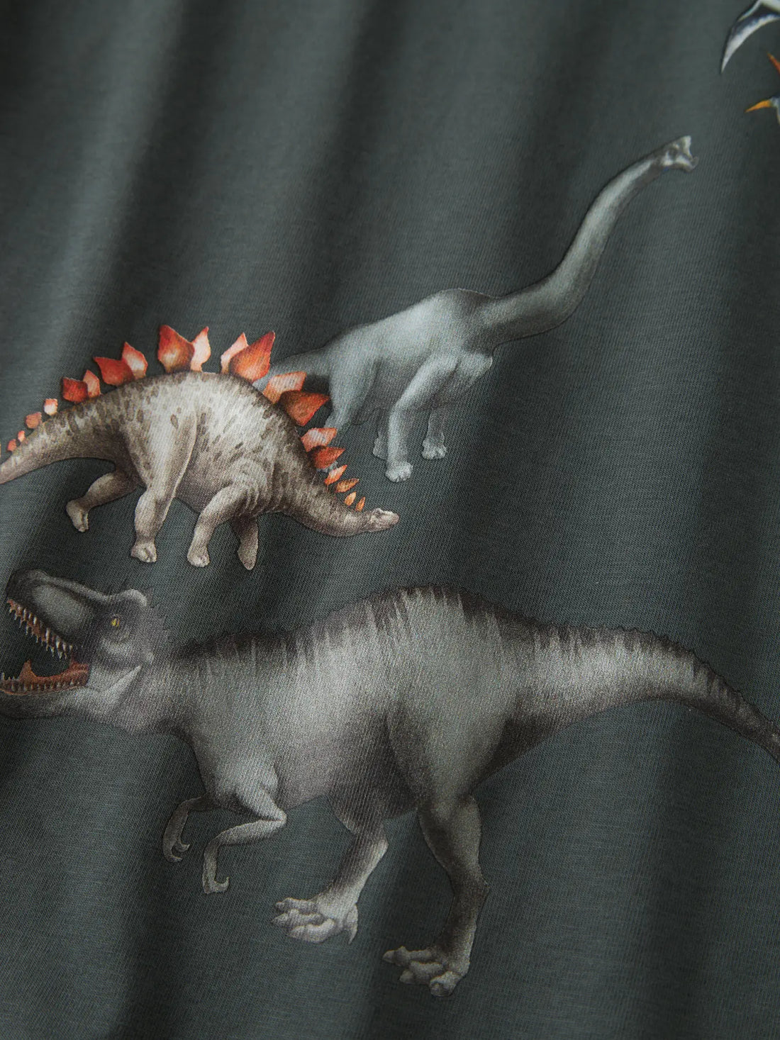 Name It - pitkähihainen paita, dino green.