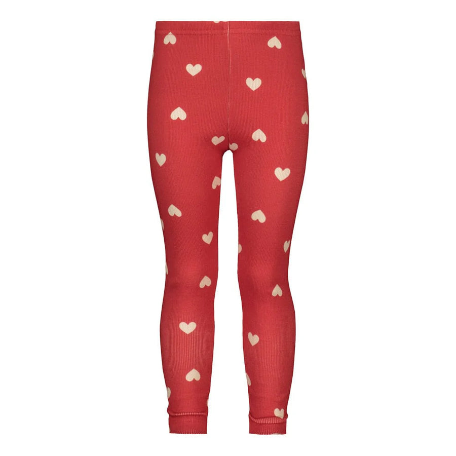 Metsola - heart song rib -leggingsit | poppy