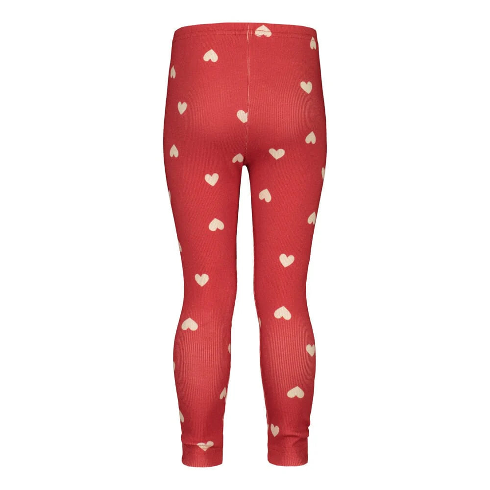 Metsola - heart song rib -leggingsit | poppy