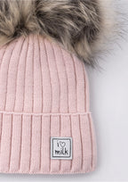 I Love Milk – Lasten talvipipo tupsuilla - vaal.punainen