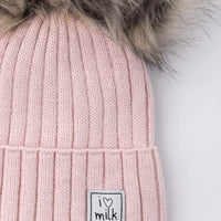 I Love Milk – Lasten talvipipo tupsuilla - vaal.punainen