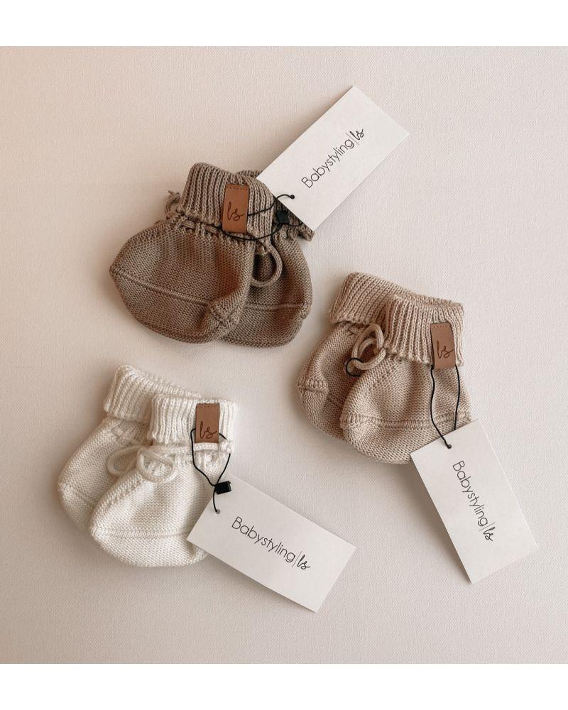 Babystyling neuletossut - light beige - Luna Living