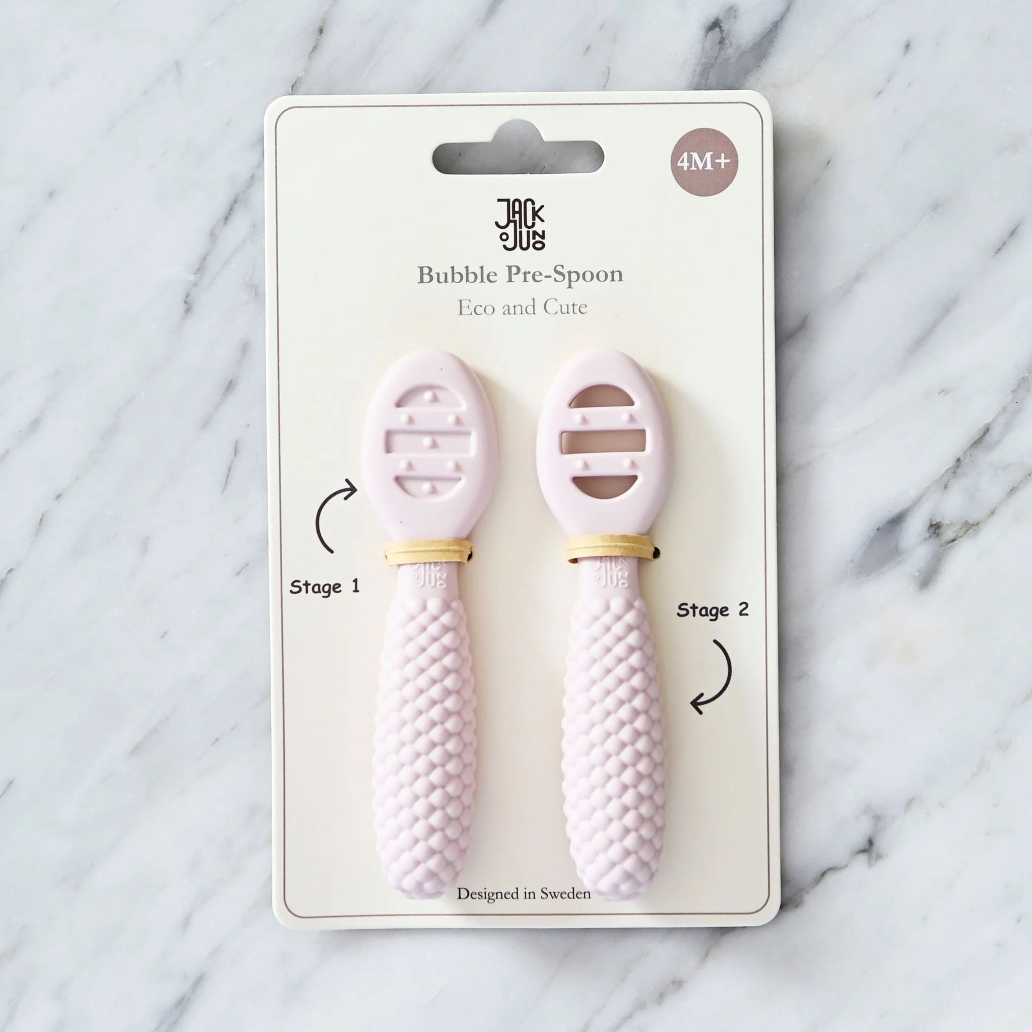 Jack & Juno – ensilusikat vauvalle,light pink