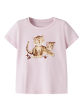 Name It - mini tiger -t-paita, Cradle Pink