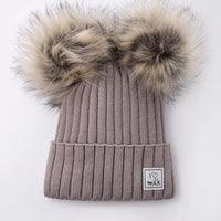 I Love Milk – Lasten talvipipo tupsuilla - brown