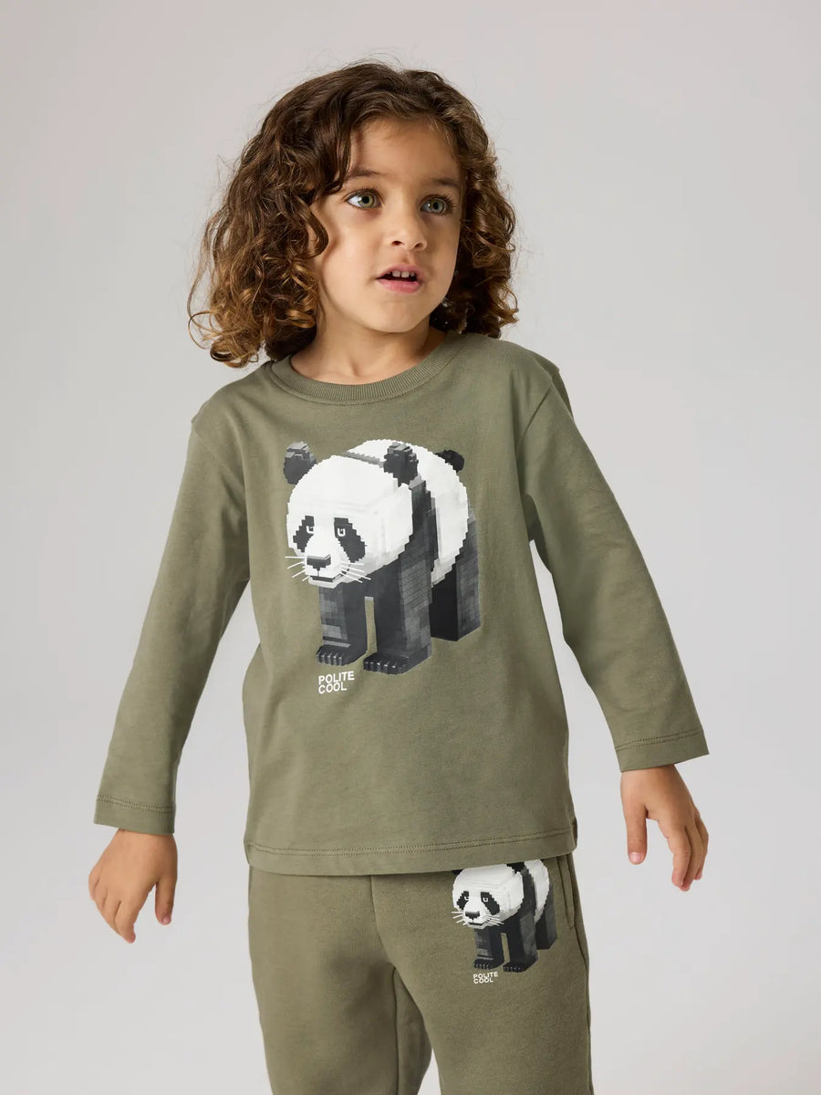 Name It - pitkähihainen luomupuuvillapaita