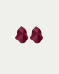Lip Earrings Small Burgundy