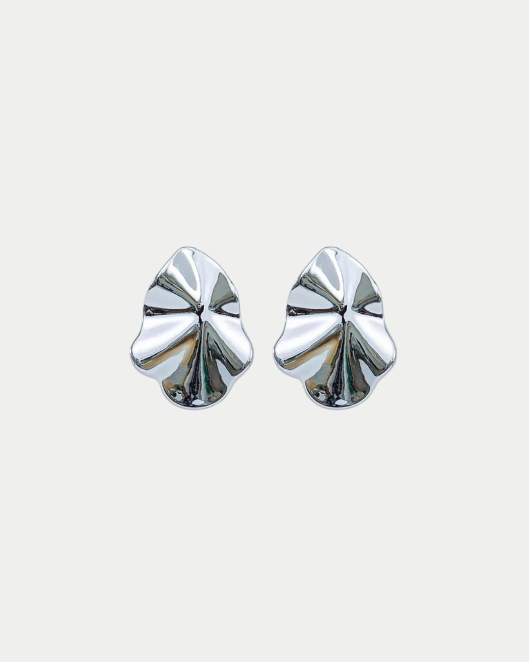 Lip Earrings Small Silver