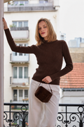 Lucce - Ribbed Sweater – Brown