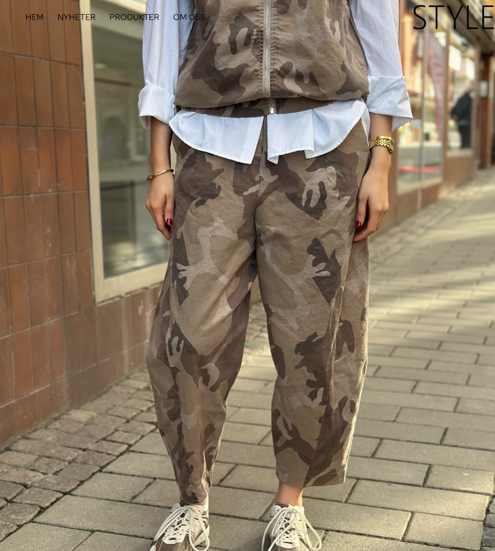 Marta du Chateau Camo Pants 16635 Beige Camo