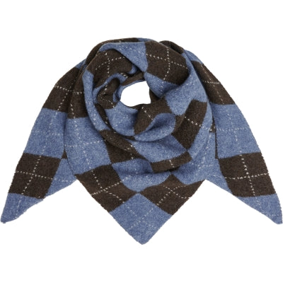 Marta du Château Gretzel Scarf Jeans Blue/Coffee