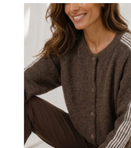 Marta du Chateau Vellie Knit Cardigan Moro/Fango