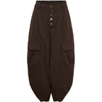 Marta Amalfi Balloon Cargo Pants – Brown