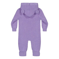 Metsola - bear knit -merinovillahaalari vauvalle | icy lilac