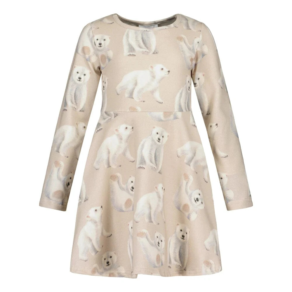 Metsola - Polar Bears Dress - Sand