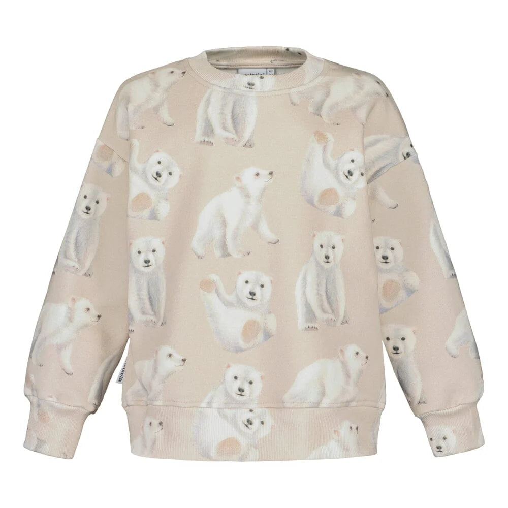 Metsola-Polar Bears Oversize Sweater -Collegepaita - Sand