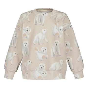 Metsola-Polar Bears Oversize Sweater -Collegepaita - Sand