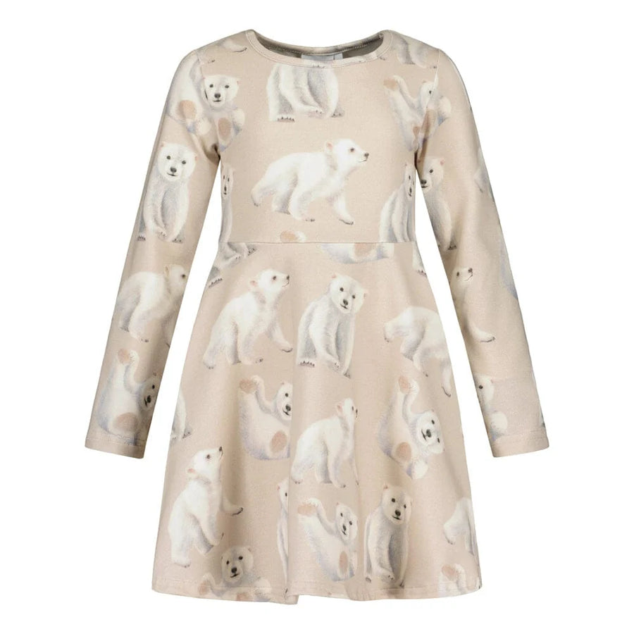 Metsola - Polar Bears Dress - Sand