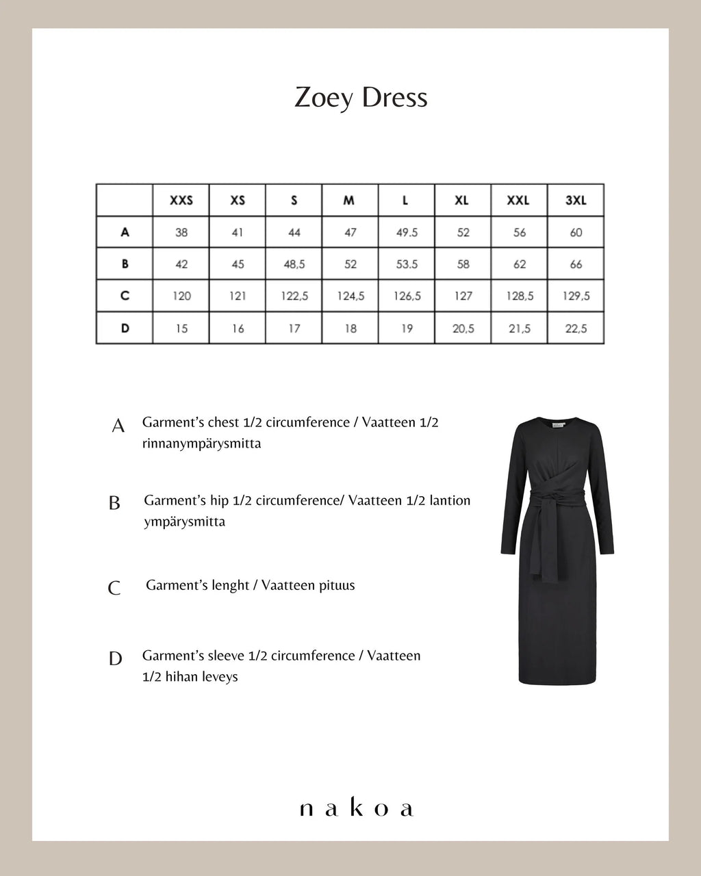 Nakoa - Zoey Dress, Black