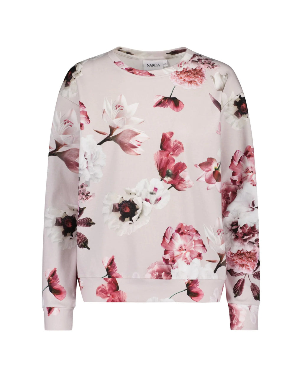 Nakoa - Casual Chic Print Shirt, Pink Poppies