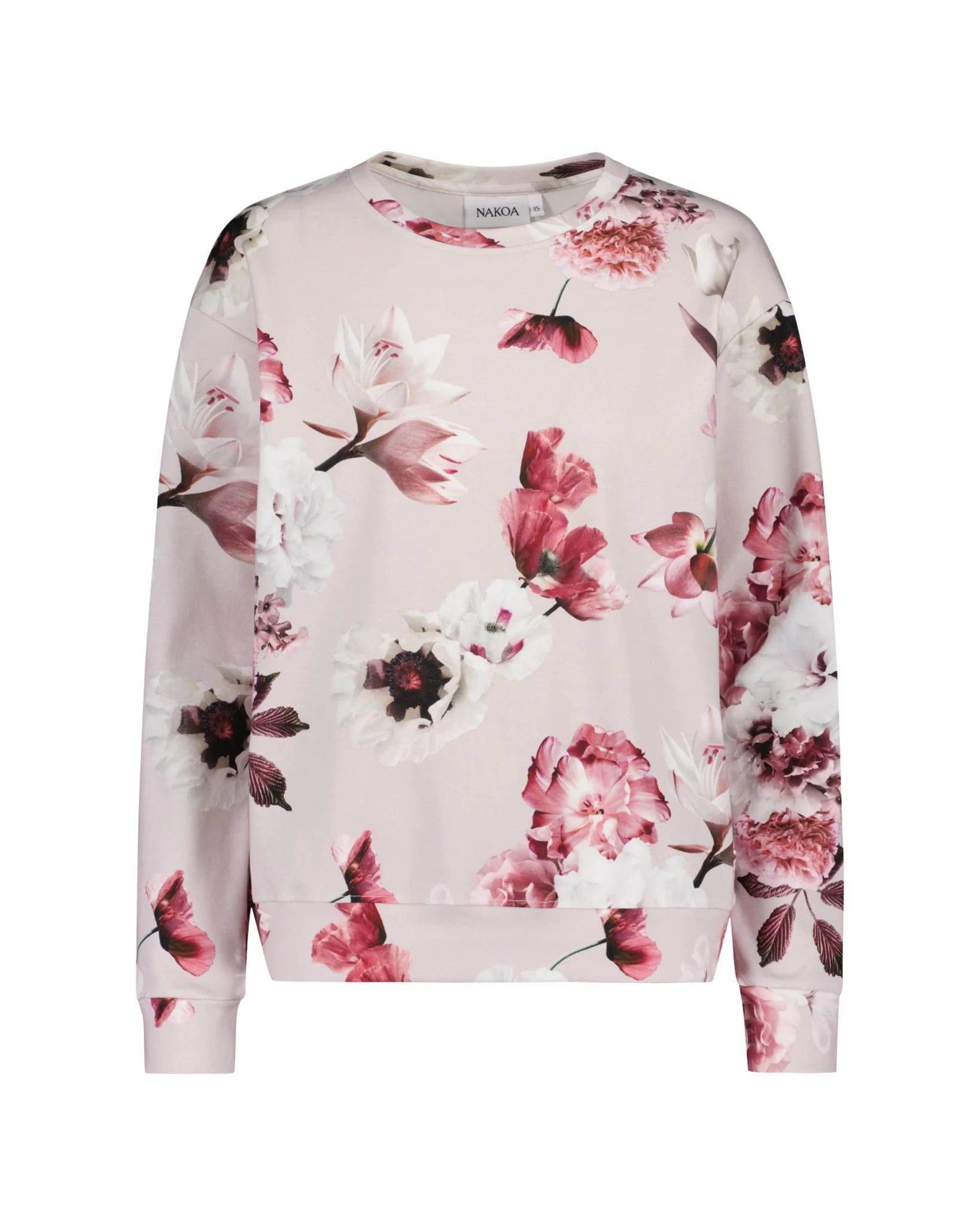 Nakoa - Casual Chic Print Shirt, Pink Poppies