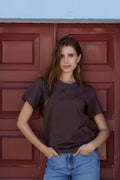 Nakoa - Emilia T-Shirt, Dark Brown