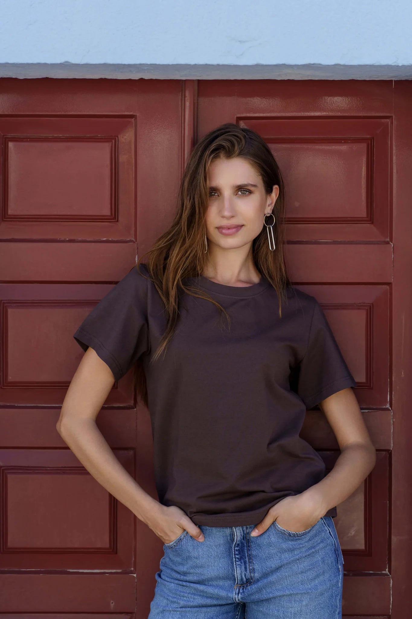 Nakoa - Emilia T-Shirt, Dark Brown