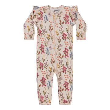 Metsola - Perfect Day Rib Frilla Playsuit -Haalari | Creamy