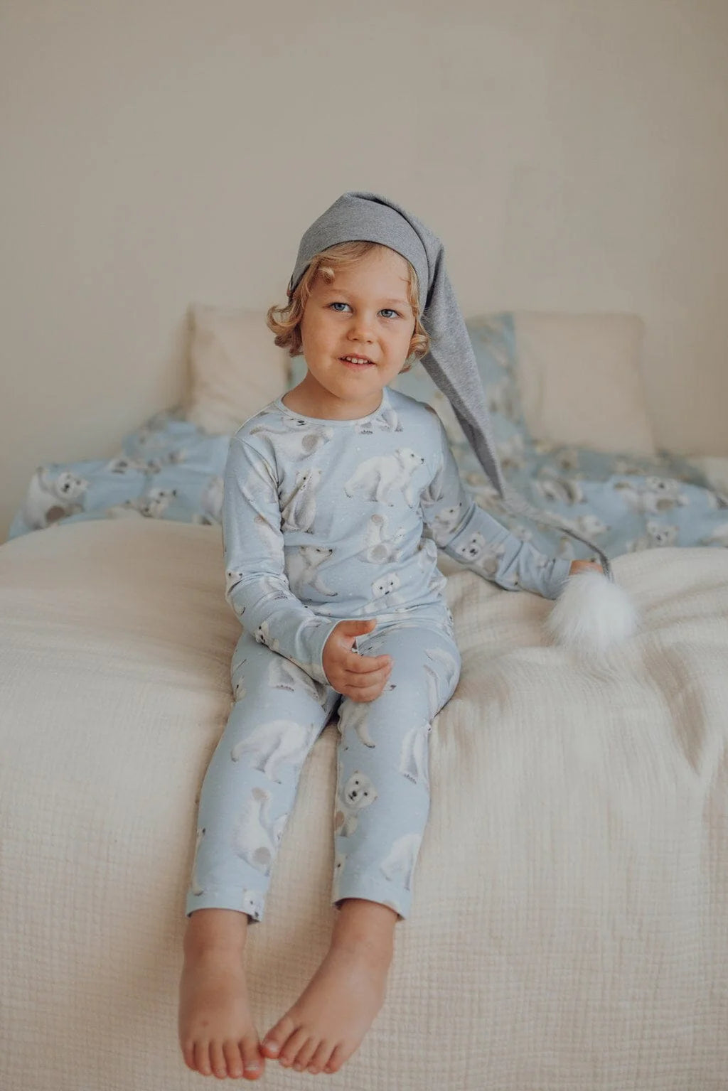 Metsola - Polar Bears -Pyjama - Icy Blue