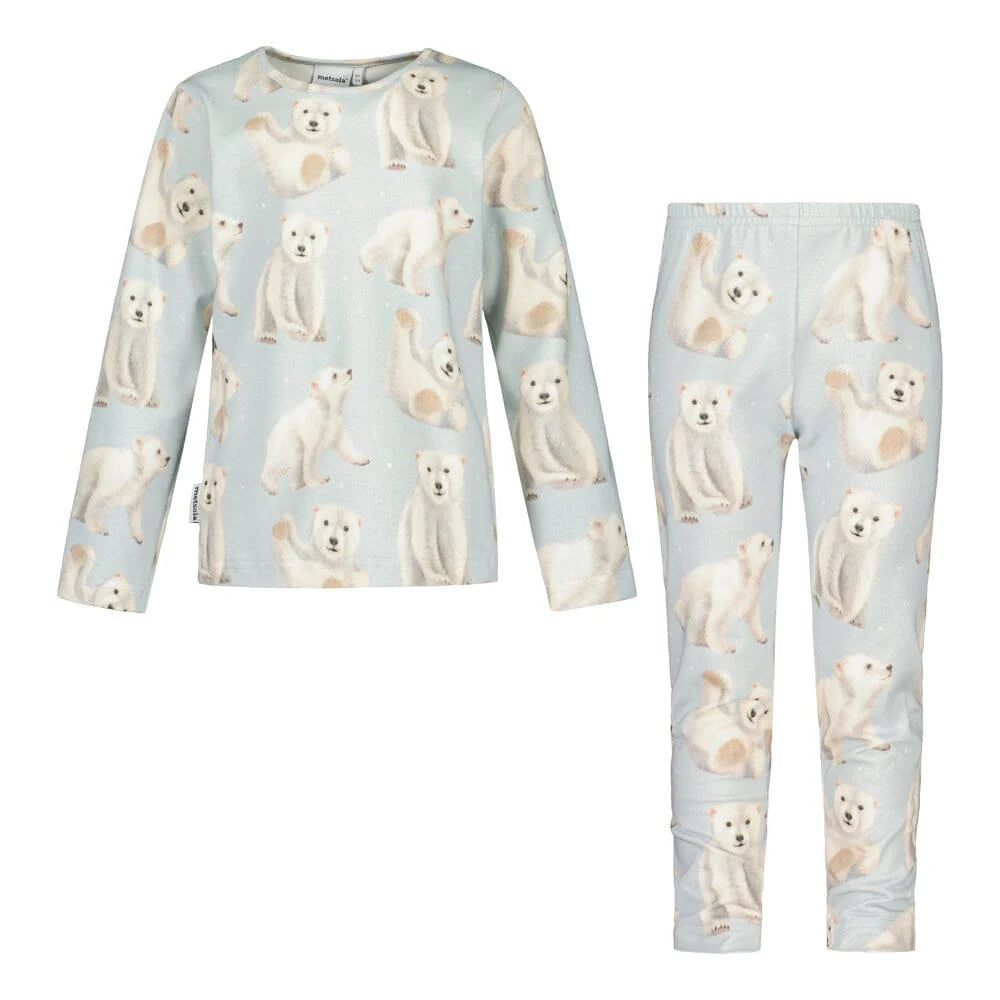 Metsola - Polar Bears -Pyjama - Icy Blue